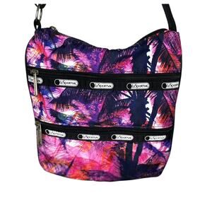 LeSportsac Maui Kylie Crossbody Shoulder Bag Pink Purple NWOT